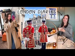 The London Diaries 🇬🇧 Afternoon tea, crazy pub experience + 5 minute makeup routine on the go ✨