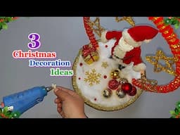3 New Economical Christmas Decoration idea from ordinary materials | DIY Budget Friendly craft idea🎄
