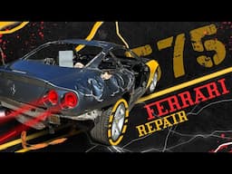 A completely wrecked Ferrari  is a real challenge. Полностью разбитая Ferrari  — настоящий вызов.