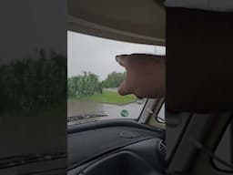 Being in the motorhome in a summer rain storm.
