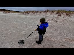 Metal Detectors On Beach Searching For Treasure