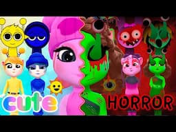 My talking Angela 2 🌈SPRUNKI  phase 1😽 vs phase 2👿  Cute VS horror   New update | Cosplay