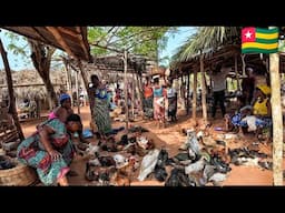 Largest rural village market in Togo west Africa. Explore a typical village market with me in Togo🇹🇬