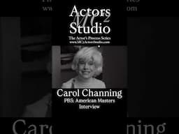 MC² Actors Studio’s The Actor’s Process: #CarolChanning PBS: American Masters Interview #actor #act