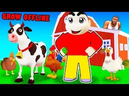 FROM NOOB to HACKER in GROW A SHEEP FARM ROBLOX with SHINCHAN and CHOP NOOB vs PRO vs HACKER Part 1