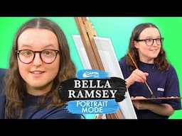 Bella Ramsey Paints A Portrait While Answering Questions | The Last Of Us