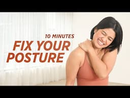Fix Your Posture With This 10 Minute Stretch | Neck Hump & Posture Workout