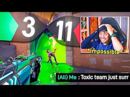 IMPOSSIBLE COMEBACK WITH TOXIC TEAM IN VALORANT 😳