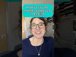 How to say the months in English #dailyenglishlesson #englishlanguage #pronunciation