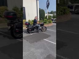 John rides moto Guzzi