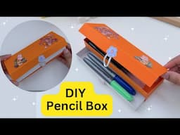 How To Make Easy Paper Pencil Box For Kids / Kids Craft Ideas / Paper Craft Easy / KIDS crafts