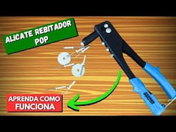 🔴Como Funciona o Alicate Pop - COMO USAR REBITADOR POP - Como Prender Rebite Pop - REBITE POP - FVM