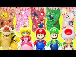 DIY Super Mario Slime Challenge for Kids | Mario, Peach, Bowser, Luigi & Toad Slime