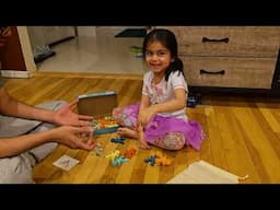 Cute little person Jenga game for kids review.