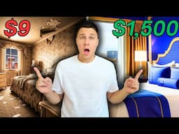 I Stayed at the CHEAPEST and MOST EXPENSIVE Hotel Rooms Downtown Las Vegas!