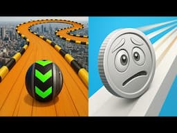 💎💎 Sky Rolling Balls VS Coin Rush - All Levels SpeedRun Gameplay Android iOS Ep2
