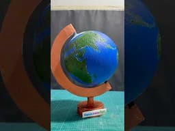 Globe model for school Exhibition_Model of Earth 3d using cardboard and plastic ball #shortsfeed