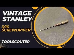 Stanley 3/16 Standard Screwdriver