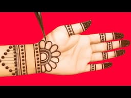 Easy simple front hand mehndi design | latest new mehndi design | stylish mehndi design