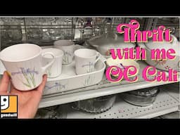 GOODWILL OC California thrift shop with me for awesome vintage haul, decor, and useful items. SoCal