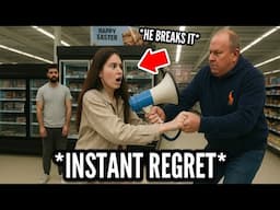 Vegan Woman Tries Protesting In Store And Instantly Regrets It!