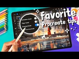 🤩 My 10 Favorite PROCREATE TIPS I wish I knew when starting out (no.7 and 9 are 😍)
