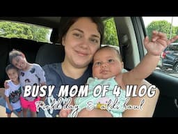 DITL BUSY MOM OF 4 VLOG | FIELD DAY FUN AND ALDI HAUL WITH A NEWBORN 👶🏻