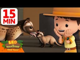 Lost Kitten Reunites with its Mother! 🐈 | 15 Min | Leo the Wildlife Ranger | #animals