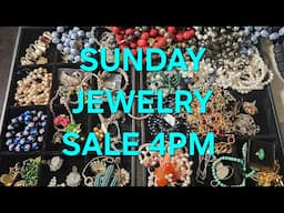 LIVE AT 4PM PT 7PM ET JEWELRY SALE STERLING VINTAGE AND MORE 💞