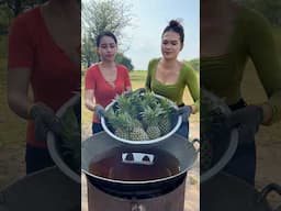 How to crispy green pineapple recipe #shorts #shortvideo #cooking #food #recipe