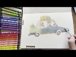 PAINT WITH ME: watercolors, neocolors II, & childhood memories 🍃