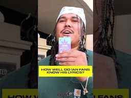How Well do Ian Fans Know his Lyrics?