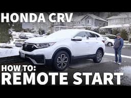 How to Use Remote Engine Start (RES) on Honda Vehicles - 2021 Honda CRV Remote Start