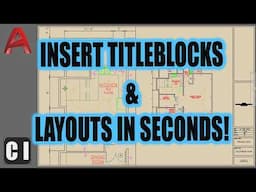 How To Insert a TITLEBLOCK in AutoCAD like a PRO!