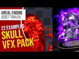 Skull VFX Pack for Dark Fantasy, Horror, and Action Games l Unreal Engine 5 (Trailer)