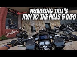 Traveling Tall's Run To The Hills 5 Information. We Are About To Ride! Motorcycle Event For Riders