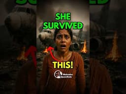 1 TRICK! 😱 She Survived Plane Crash ✈️ #studytips