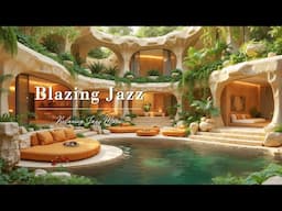 Organic Cave Lounge & Positive Jazz Music 🍍 Relaxing Jazz Instrumental for Study, Work, Focus