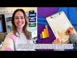 First Grade Teaching Vlog // Opinion Writing, Data and Graphing, & Suffixes -ed, -ing