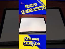 How to Increase Touch Sensitivity | Use Tab with Gloves in winters | galaxy tab | Tech Gadgets