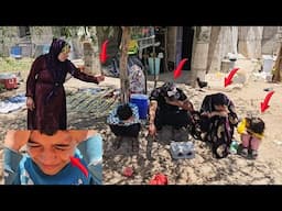 A tragic incident: Jesus and his family cry over the loss of the Hard Life channel