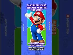 👀 Assemble The Character | Super Mario Quiz  #popcorntrivia #supermarioquiz #supermariobros