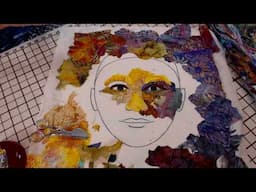 Susan Carlson Fabric Collage Eye Demo