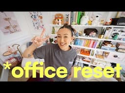 OFFICE RESET 🌸 decluttering + disneyland, lilo & stitch premiere and jellycats!
