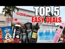 CVS Deals You Can’t Miss! Top 5 Beginner Friendly coupon deals | All digital coupons