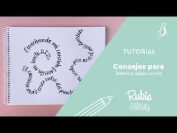 Tutorial Consejos para lettering sobre curvas | RUBIO Lettering