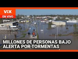 Millones de personas están bajo alerta por fuertes tormentas en EEUU  | La Voz de la Mañana