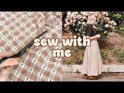 Cosy Sewing Vlog: Sewing the Henrietta Skirt ✂️ (First Time Sewing in the New Studio!) | SEW WITH ME
