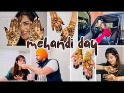 Mehandi Vlog🇨🇦😍 Husband Trying To Find His Name In Mehandi😂|| Funny Vlog😜|| @JassArsh