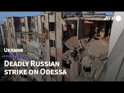 Russian strike kills two in Odesa as US, Ukraine sign minerals deal | AFP